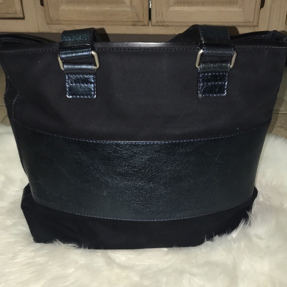 CHLOE AUTHENTIC METALLIC & CANVAS TOTE BAG - Picture 3 of 12